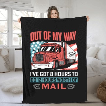 Discover Mail delivery, Postal worker Fleece Blankets