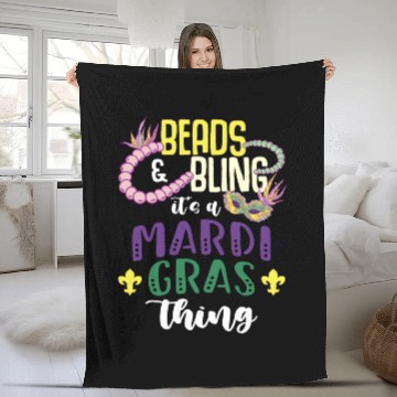 Discover Beading Beads & Bling It's A Beaded Jewelry Beader Fleece Blankets