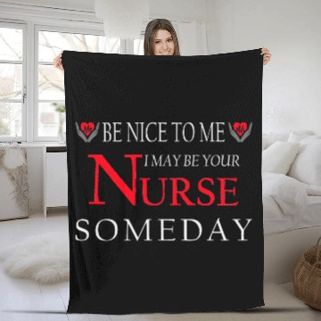 Discover Be Nice To Me Fleece Blankets