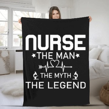 Discover Nurse The Man The Myth The Legend Fleece Blankets