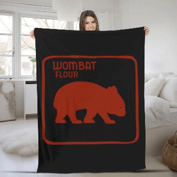 Discover Wombat Dingo Flour Australia Australian Souvenir Fleece Blankets