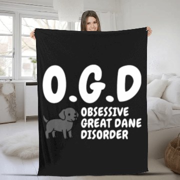 Discover Obsessive Great Dane Disorder Fleece Blankets
