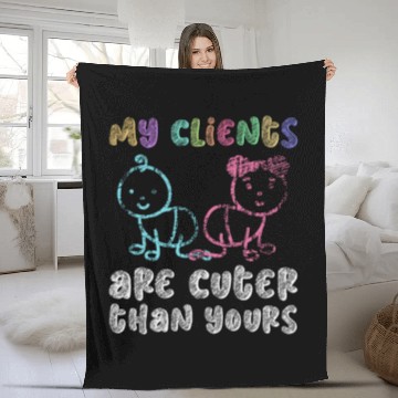 Discover My Clients Are Cuter Than Yours - Newborn Fleece Blankets