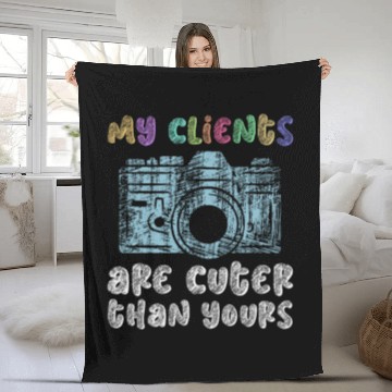 Discover My Clients Are Cuter Than Yours - Newborn Fleece Blankets