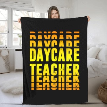 Discover Daycare Teacher Design Fleece Blankets