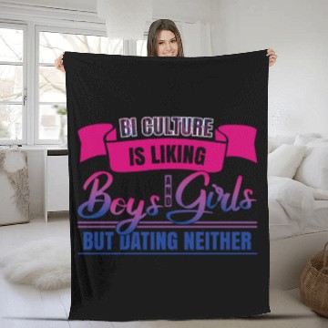 Discover Bi Culture Bisexual Pride Flag Fleece Blankets