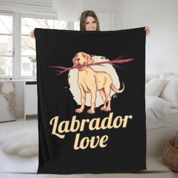 Discover Labrador Retriever Labrador Love Fleece Blankets
