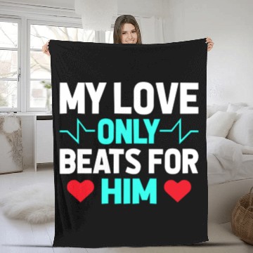Discover best valentines gifts for him and her Fleece Blankets