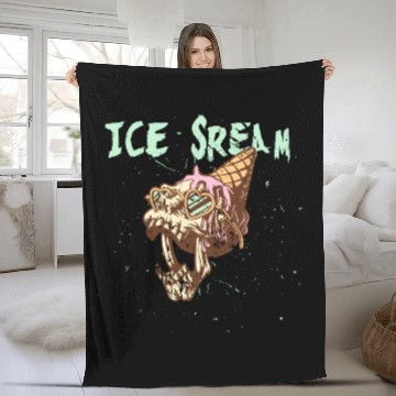 Discover Ice scream Halloween Fleece Blankets
