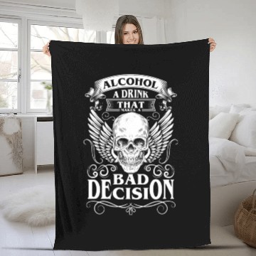 Discover Alcohol Free Withdrawal Reason No Thanks Fleece Blankets
