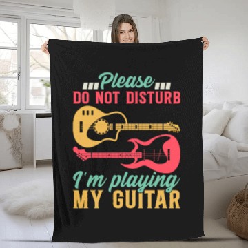 Discover Bass Guitarist I Please Do Not Disturb I'm Playing Fleece Blankets