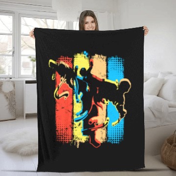 Discover Retro Karate - Kickboxer - Fight Club Martial Arts Fleece Blankets