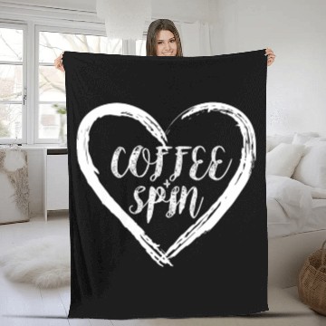 Discover Coffee And Love Spin Gym Exercise Spinning Class Fleece Blankets