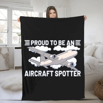Discover Aircraft Spotting Airplane Aircraft Spotter Fleece Blankets