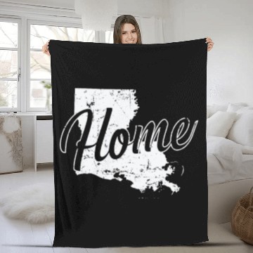 Discover Louisiana Home USA America Fleece Blankets