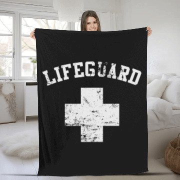 Discover Lifeguard Vintage Fleece Blankets