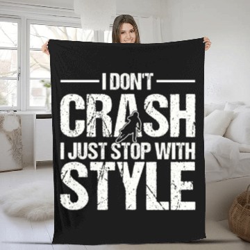 Discover Funny Motocross Stop With Style Dirt Bike Fleece Blankets