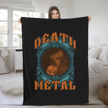 Discover Goth Rock Satan Unicorn Festivals Death Metal Fleece Blankets
