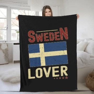 Discover Sweden Travel Fleece Blankets