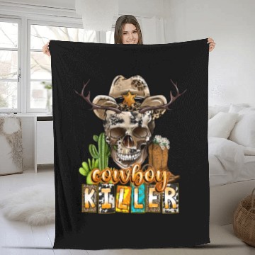 Discover Cowboy Killer Fleece Blankets