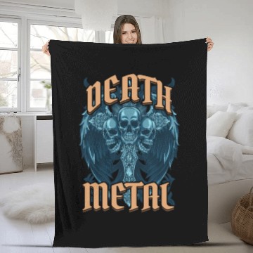 Discover Goth Rock Satan Festivals Death Metal Fleece Blankets