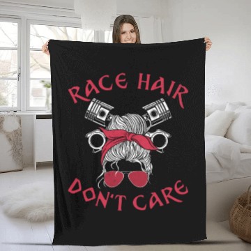 Discover Drag Racing Race Car Girl Race Fleece Blankets