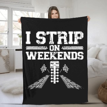 Discover Drag Racing Race Car Pun Vintage I Fleece Blankets