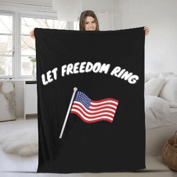 Discover Let Freedom Ring Martin Luther King Day Human Righ Fleece Blankets