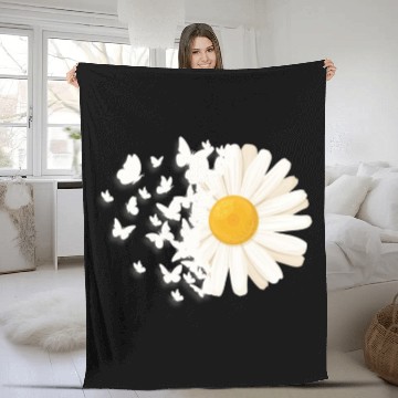 Discover Marguerites Daisy Summer Daisies Flower Garden Fleece Blankets
