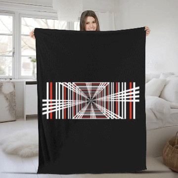 Discover Tesla Plaid Logo Fleece Blankets