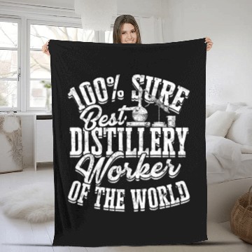 Discover Distilling Whiskey Water Alcohol Distiller Brewery Fleece Blankets