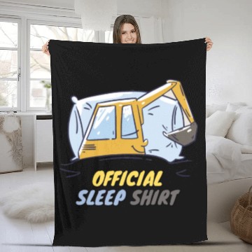 Discover OFFICIAL SLEEP Fleece Blankets - funny sleep design