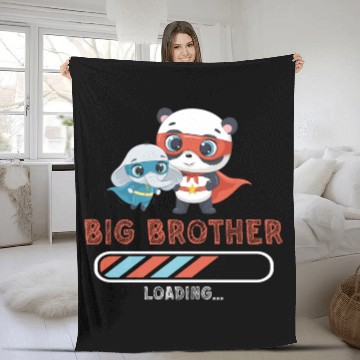 Discover Big brother super hero panda elephant 2023 Fleece Blankets