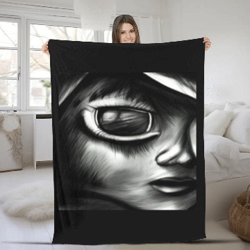 Discover The truth is out there Look into my eyes and find Fleece Blankets