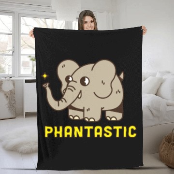 Discover elephants lover Fleece Blankets