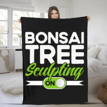Discover Bonsai Tree Owner Gift Bonsai Tree Gardening Fleece Blankets
