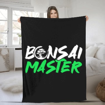 Discover Bonsai Tree Owner Gift Bonsai Tree Gardening Fleece Blankets