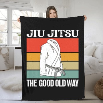 Discover Jiu jitsu good old way jujutsu martial arts mma Fleece Blankets