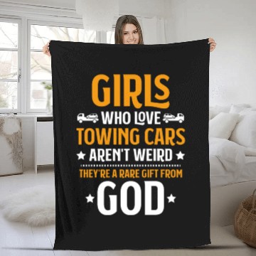 Discover Tow Truck Driver Tow Trucker Towing Service Fleece Blankets