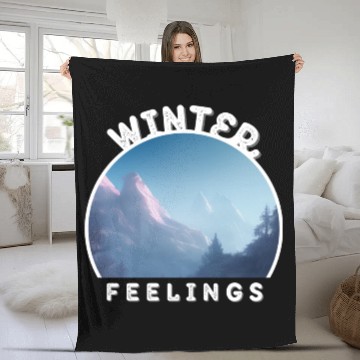 Discover Winter Fantasy Land Fleece Blankets