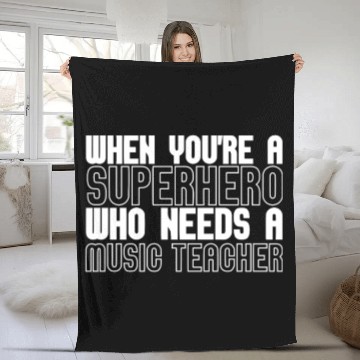 Discover Music Teacher Fleece Blankets