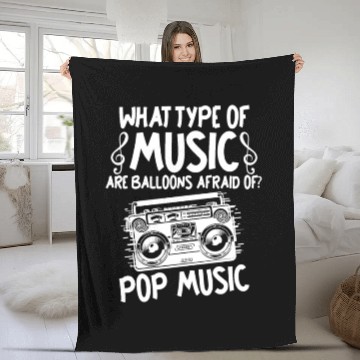 Discover Music Teacher Funny Fleece Blankets