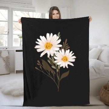 Discover Marguerites Daisy Summer Daisies Flower Garden Fleece Blankets