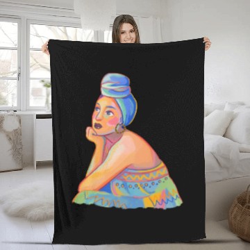 Discover Pretty Lady Fleece Blankets