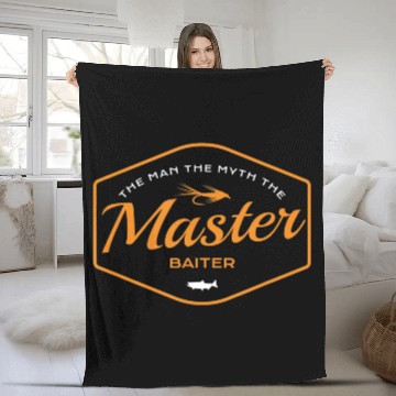 Discover Fishing - Master Baiter Fleece Blankets