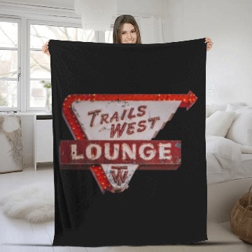 Discover Trails West Lounge Route 66 Tucumcari New Mexico Fleece Blankets