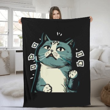 Discover The Best Funny Cat Gifts For Cat Lovers Fleece Blankets