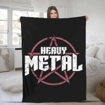 Discover Heavy Metal Music Band Genre Bass Fleece Blankets