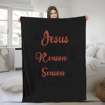 Discover Jesus is the reason for the season Fleece Blankets