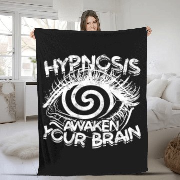 Discover Hypnosis Psychology Sleep Hypnotist Hypnotizer Fleece Blankets